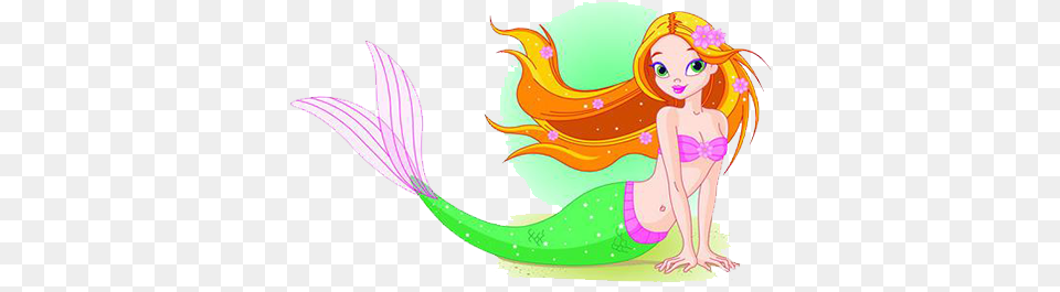 Bath Drawing Mermaid Beautiful Mermaid Shower Curtain, Book, Publication, Comics, Graphics Free Png