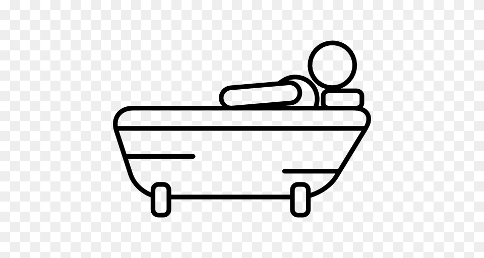 Bath Icon, Bathing, Bathtub, Person, Tub Free Png