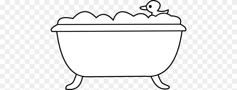 Bath Tub Clip Art, Bathing, Bathtub, Person, Hot Tub Free Png Download