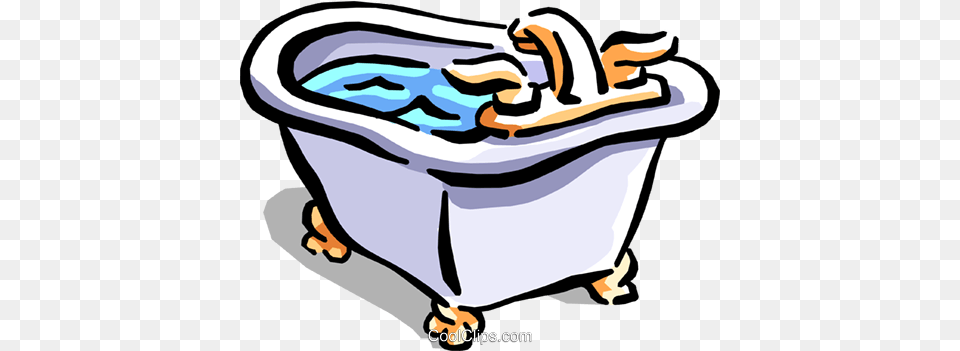 Bath Tub Royalty Vector Clip Art Illustration, Bathing, Bathtub, Person, Hot Tub Free Transparent Png