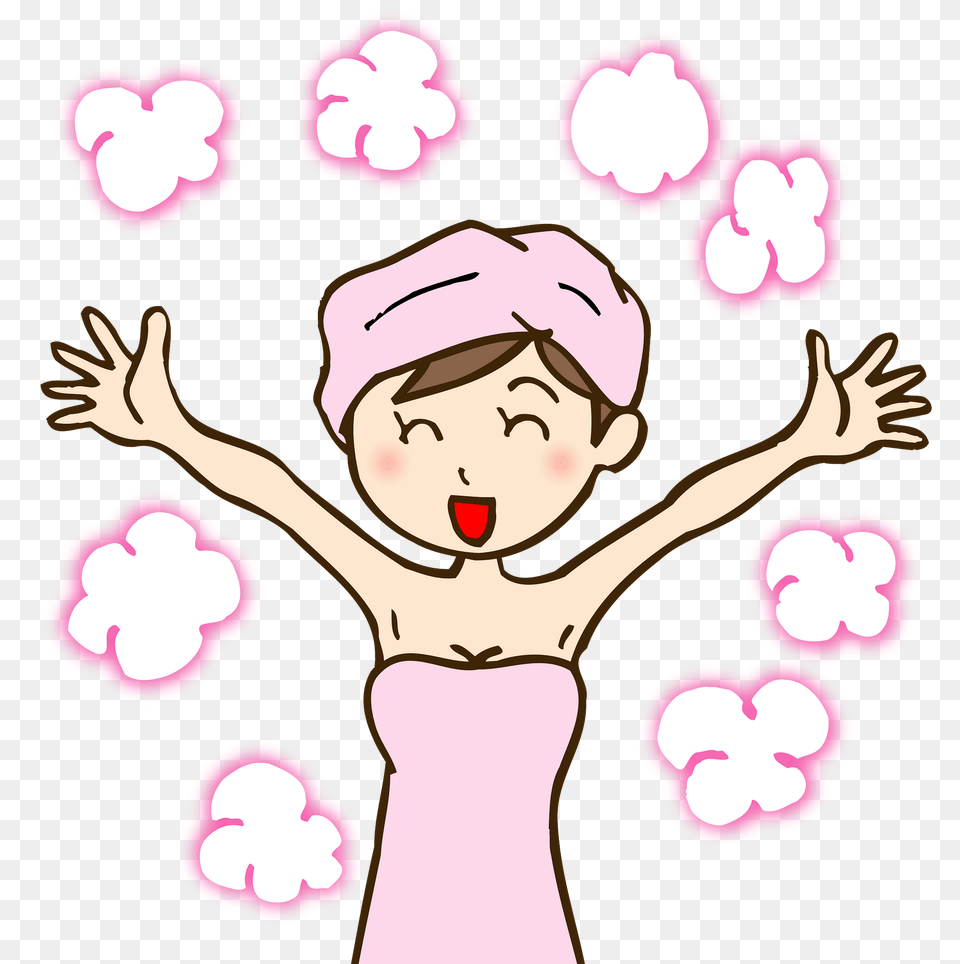 Bath Woman Clipart, Baby, Person, Face, Head Png Image