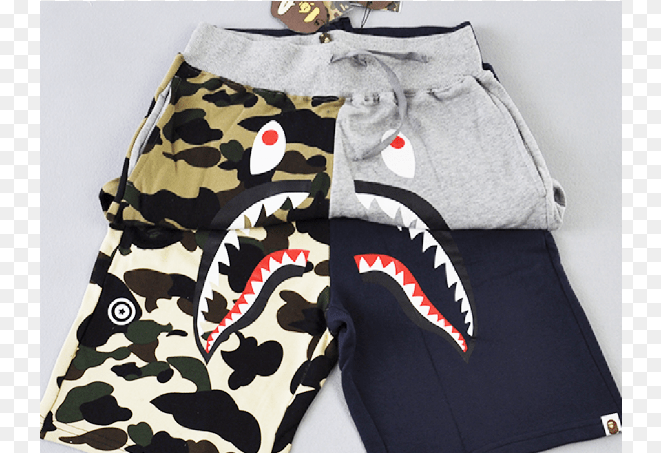 Bathing Ape Bape Shark, Clothing, Shorts, Baby, Person Free Png