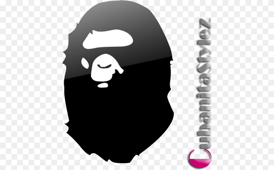 Bathing Ape Big Ape Head Tee Grey, Stencil, Silhouette, Clothing, Hardhat Png Image