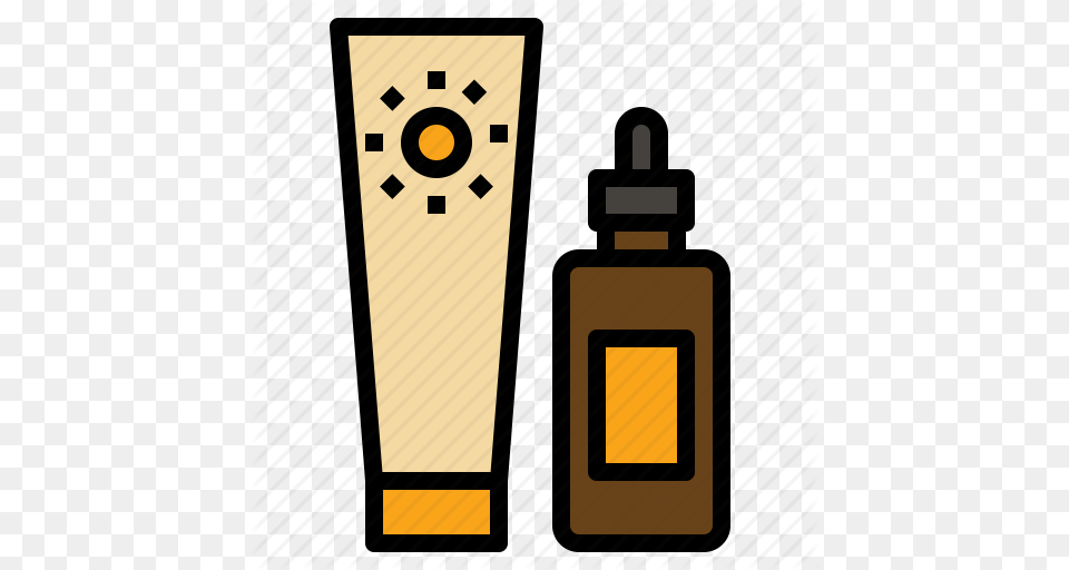 Bathing Care Lotion Skin Summer Sun Tan Icon, Bottle, Light Png Image