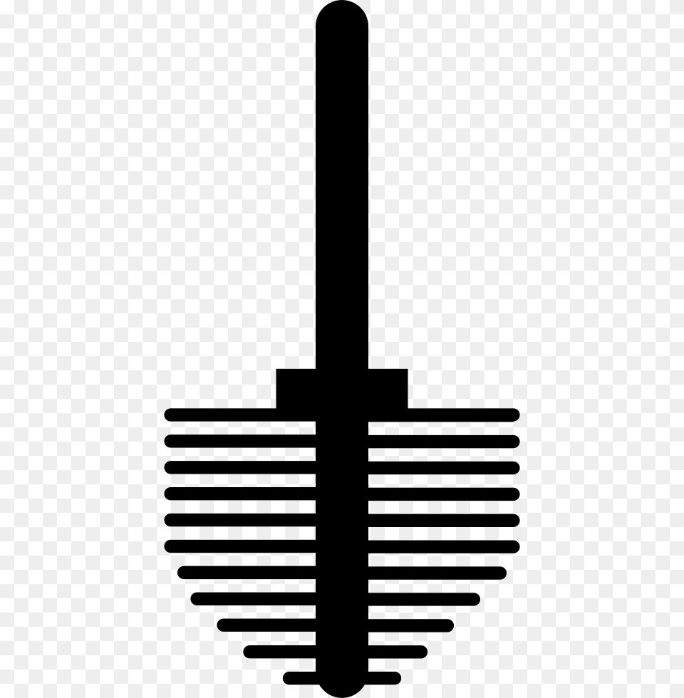 Bathroom Brush Cross, Cutlery, Fork, Electrical Device, Microphone Free Png