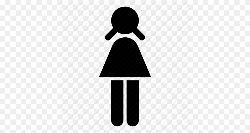 Bathroom Child Girl School Student Wc Youth Icon, Clothing, Coat, Silhouette, Fashion Free Transparent Png