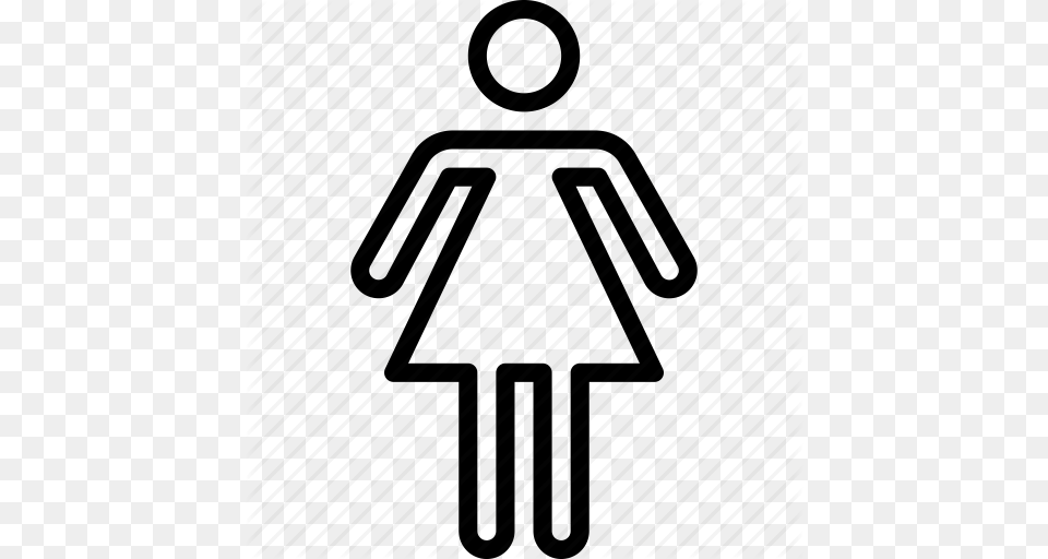 Bathroom Female Objects Sign Icon, Symbol Free Png Download