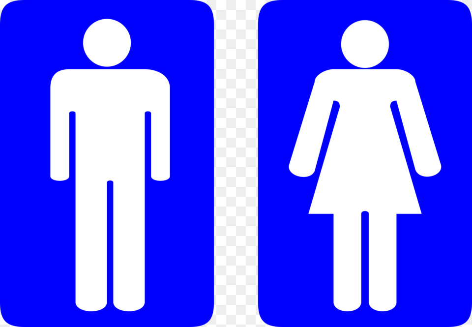 Bathroom Sign Clip Art Symbol, Road Sign Free Png Download