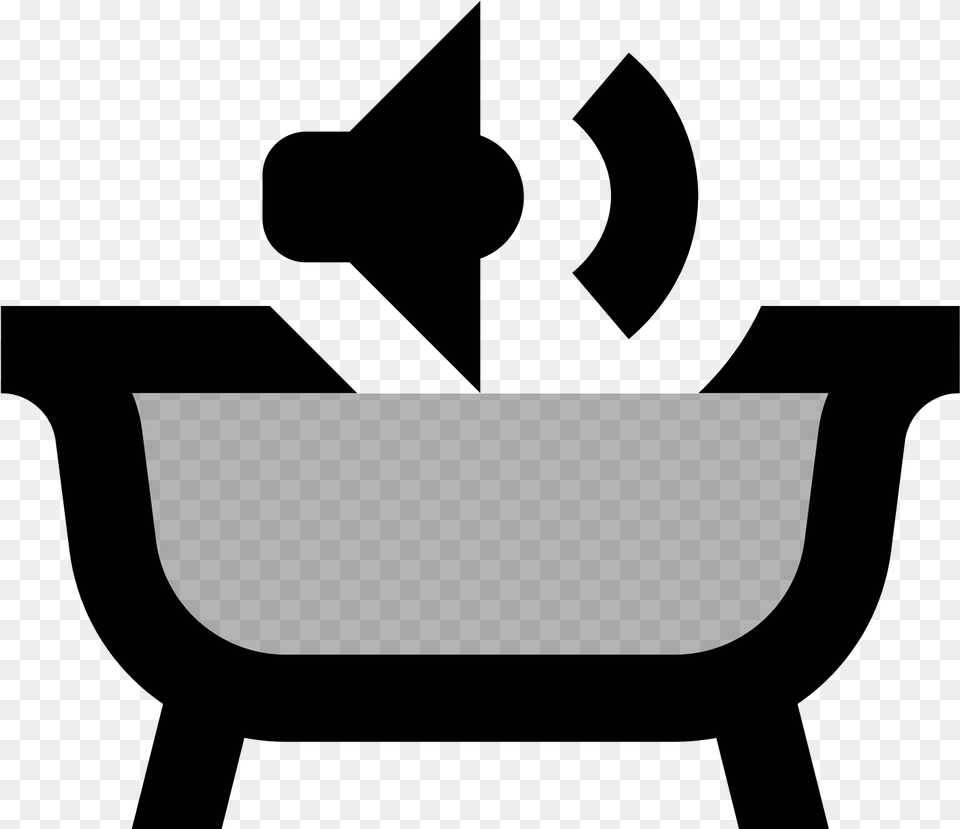 Bathroom Sound Icon Download Chair, Gray Free Transparent Png