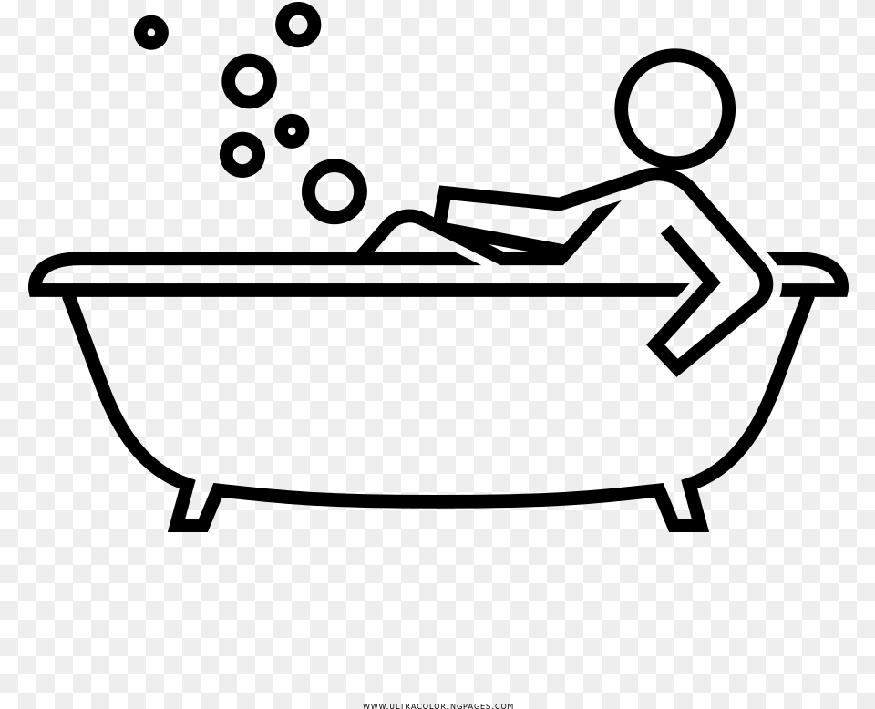 Bathtub Coloring Bathtub, Gray Png