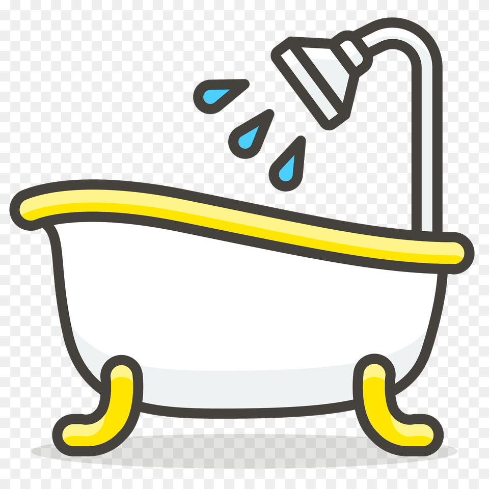 Bathtub Emoji Clipart, Bathing, Person, Tub, Smoke Pipe Png Image