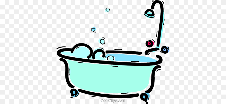 Bathtubs Royalty Vector Clip Art Illustration, Bathing, Bathtub, Person, Tub Free Transparent Png