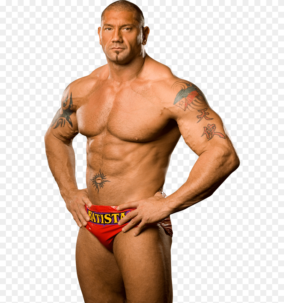 Batista Clipart Batista Vs, Tattoo, Skin, Person, Man Free Png