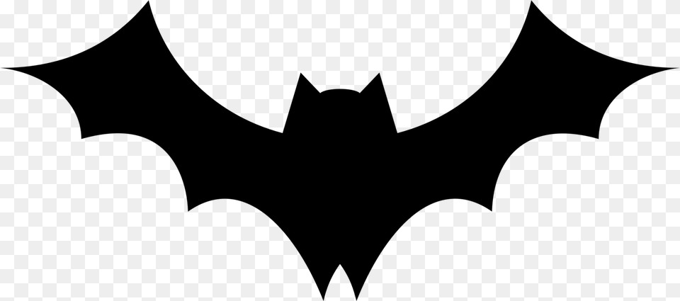 Batleafsymmetry Silhouette Bats Clipart, Gray Png