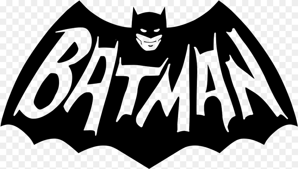 Batman Adam West Logo, Text, Art, Face, Head Free Png Download