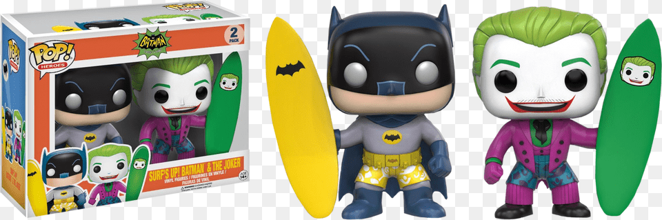 Batman Amp Joker Surfs Up Us Exclusive Pop Vinyl Figure Batman Tv Series Funko Pop, Water, Sea, Nature, Outdoors Free Png Download