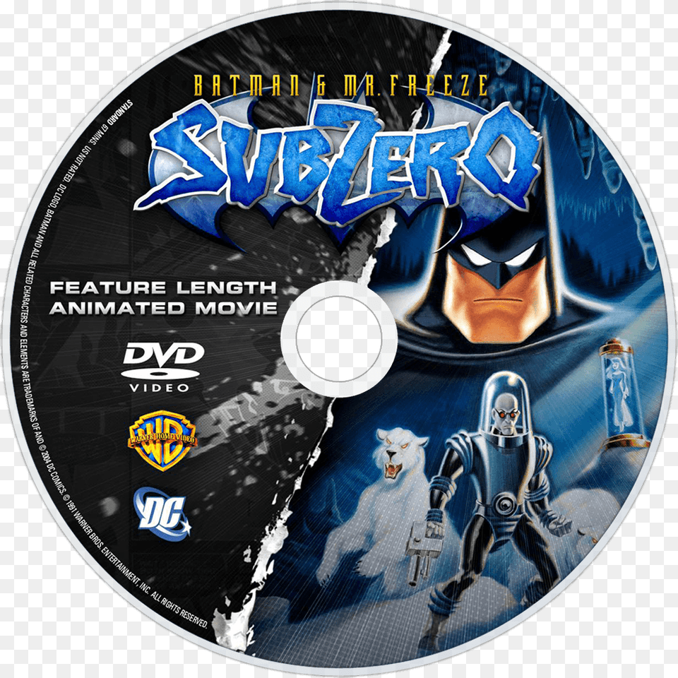 Batman Amp Mr Batman Amp Mr Freeze Subzero, Disk, Dvd, Adult, Female Free Png Download