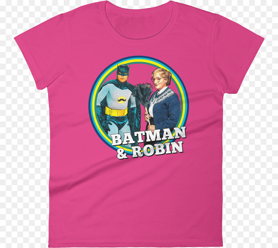 Batman Amp Robin Tee Active Shirt, T-shirt, Clothing, Adult, Person Free Png