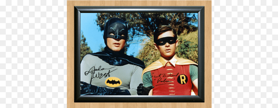 Batman And Amp Robin Adam West Burt Ward Tu As Vu La Vierge, Clothing, T-shirt, Teen, Boy Png Image