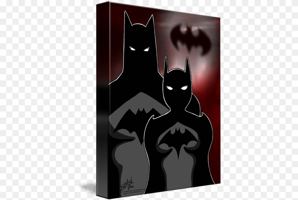 Batman And Batgirl Poster, Person, Animal, Cat, Mammal Png Image