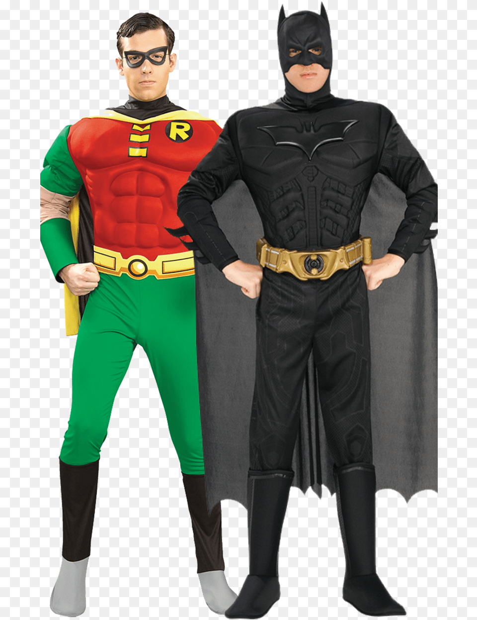 Batman And Robin Couples Costume Batman Dark Knight Costume, Adult, Man, Male, Person Free Png Download
