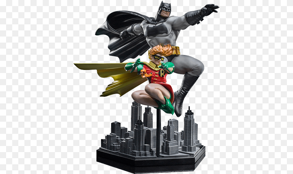 Batman And Robin Deluxe Statue Batman And Robin Statue, Adult, Female, Person, Woman Free Png