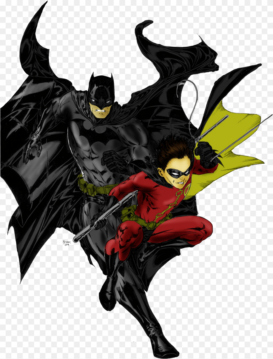 Batman And Robin File Batman And Robin, Person, Face, Head, Book Free Png Download