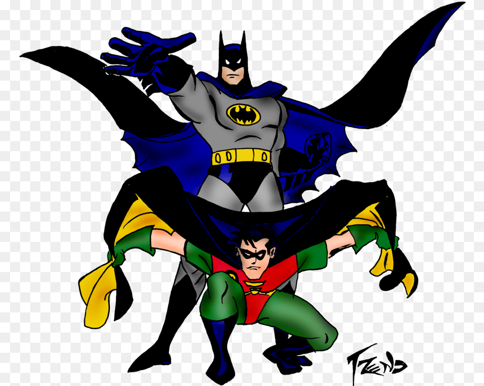 Batman And Robin Image Batman Y Robin Comic, Face, Head, Person, Cape Free Transparent Png