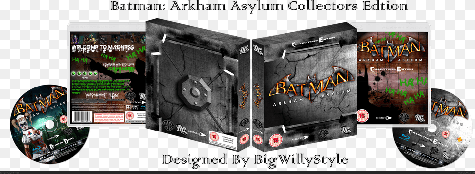 Batman Arkham Asylum, Person, Disk, Dvd Free Png Download