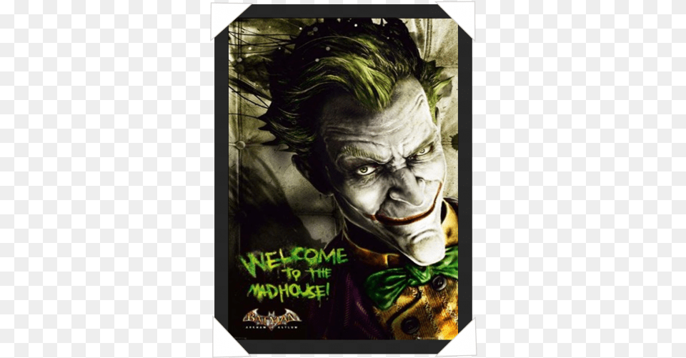 Batman Arkham City Joker Poster, Publication, Book, Person, Man Free Transparent Png