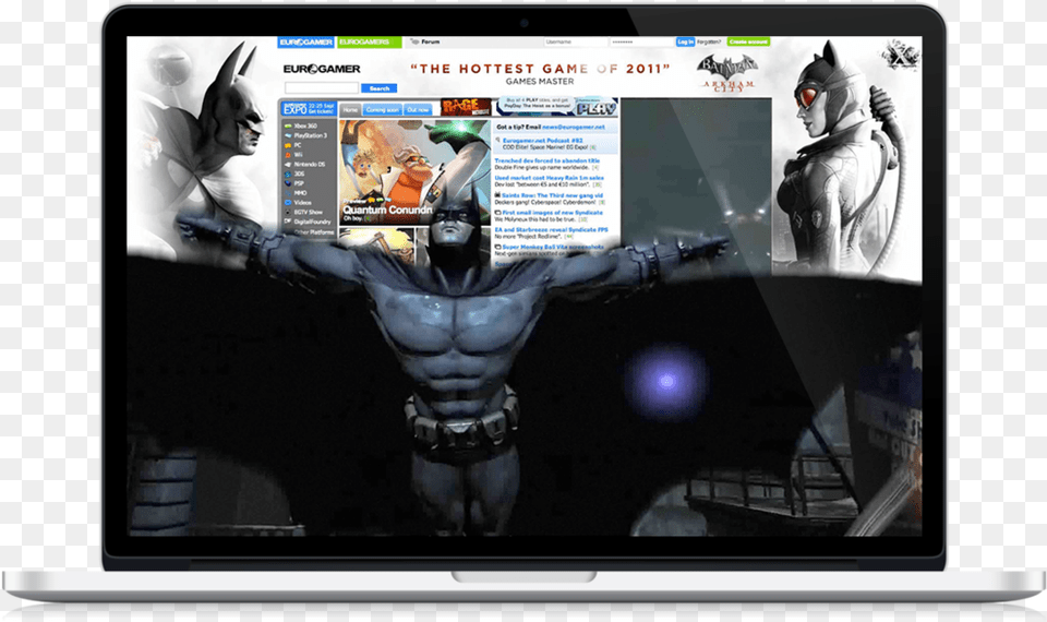 Batman Arkham City Led Backlit Lcd Display, Screen, Electronics, Adult, Person Free Transparent Png