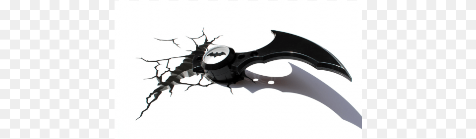 Batman Arkham Knight Batarang 3d Deco Wall Light, Blade, Dagger, Knife, Weapon Png Image