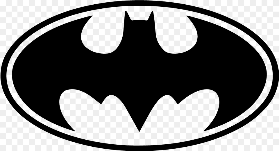 Batman Bat Signal Logo White Black Vector Symbol Batman Symbol Black And White, Gray Free Png Download