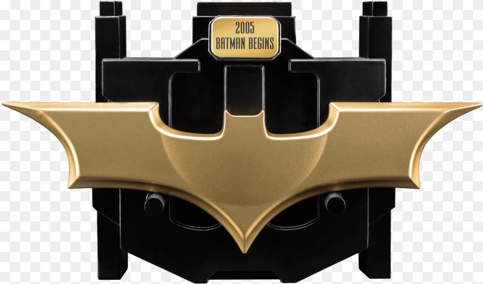 Batman Begins Batarang Replica 01 Batman Batarang With Stand, Badge, Logo, Symbol Png Image