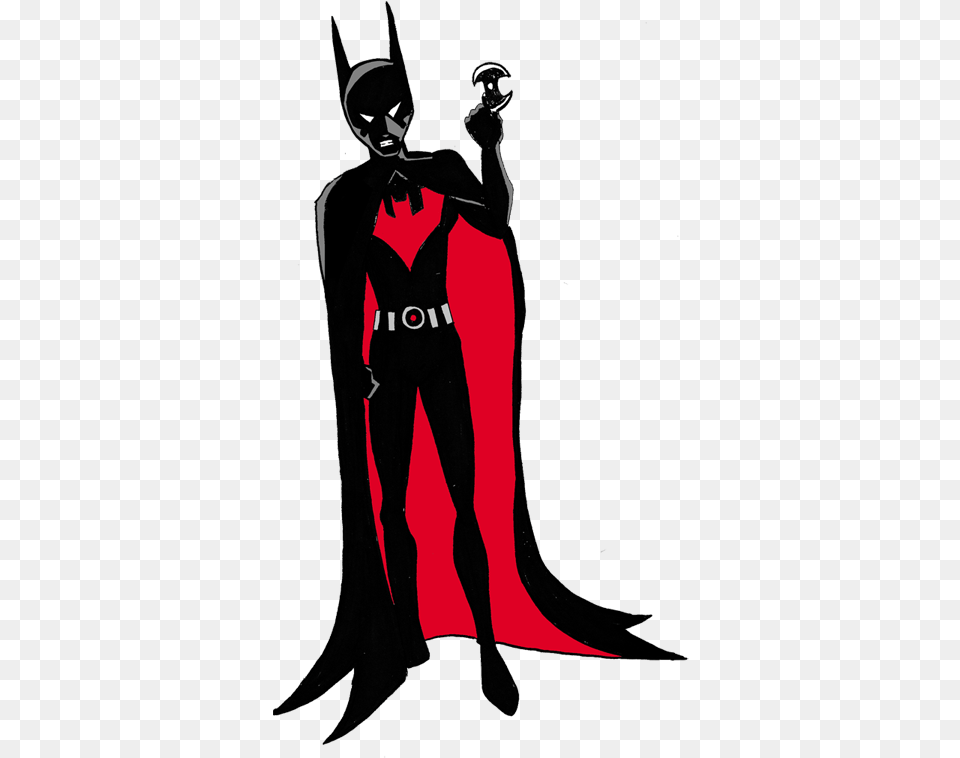Batman Beyond With A Cape Batman Beyond With Cape, Person, Clothing Free Png