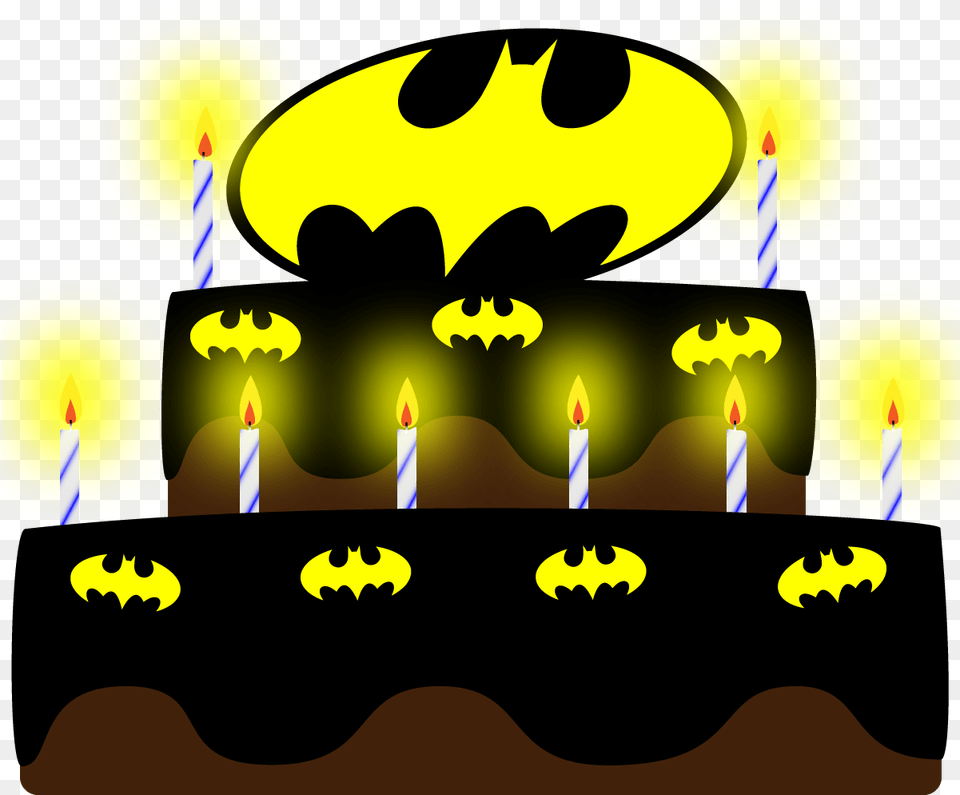 Batman Birthday Cake Batman Birthday Cake Clipart, Birthday Cake, Cream, Dessert, Food Free Transparent Png