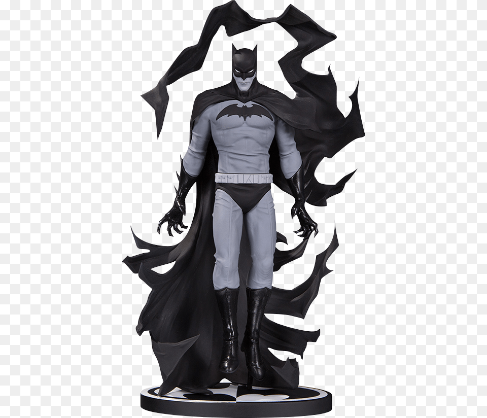 Batman Black Amp White Statue By Becky Cloonan, Adult, Male, Man, Person Free Png