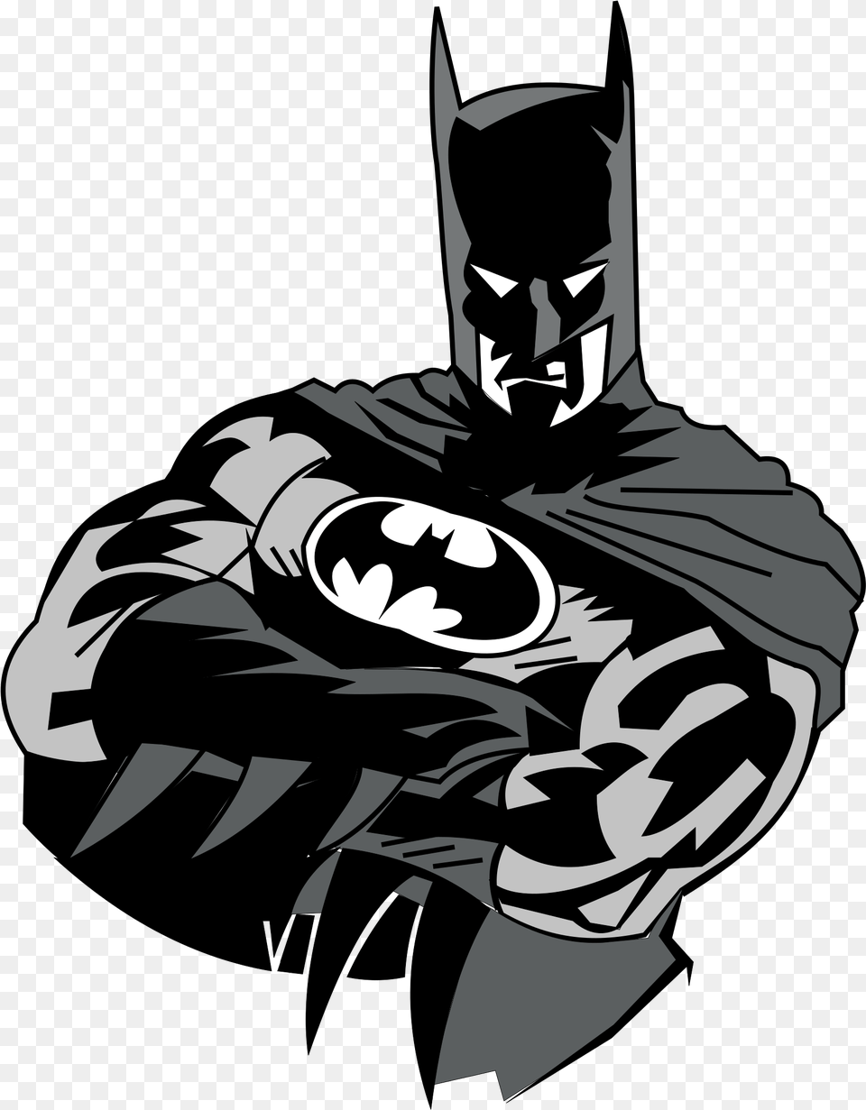 Batman Black And White, Stencil, Logo, Adult, Male Free Png Download