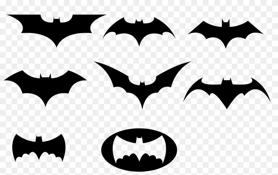 Batman Black And White Logo Clipart Transparent Background, Symbol, Batman Logo, Animal, Fish Png
