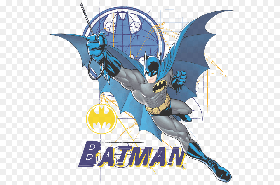 Batman Cape Outstretched Youth T Shirt Kmart Batman 2000 Sticker Activity Book, Person Free Png Download