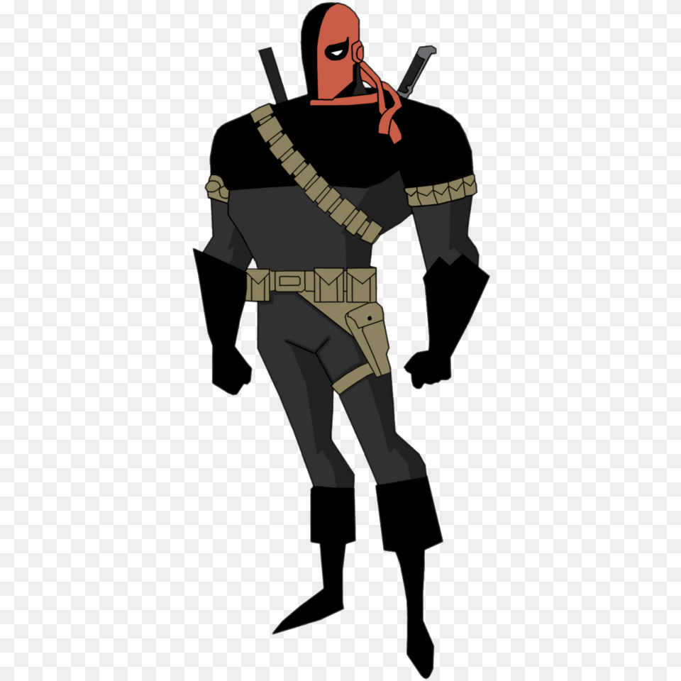 Batman Character Red Hood Image Batman The Animated Series Deathstroke, Person, Ninja, Face, Head Free Png Download