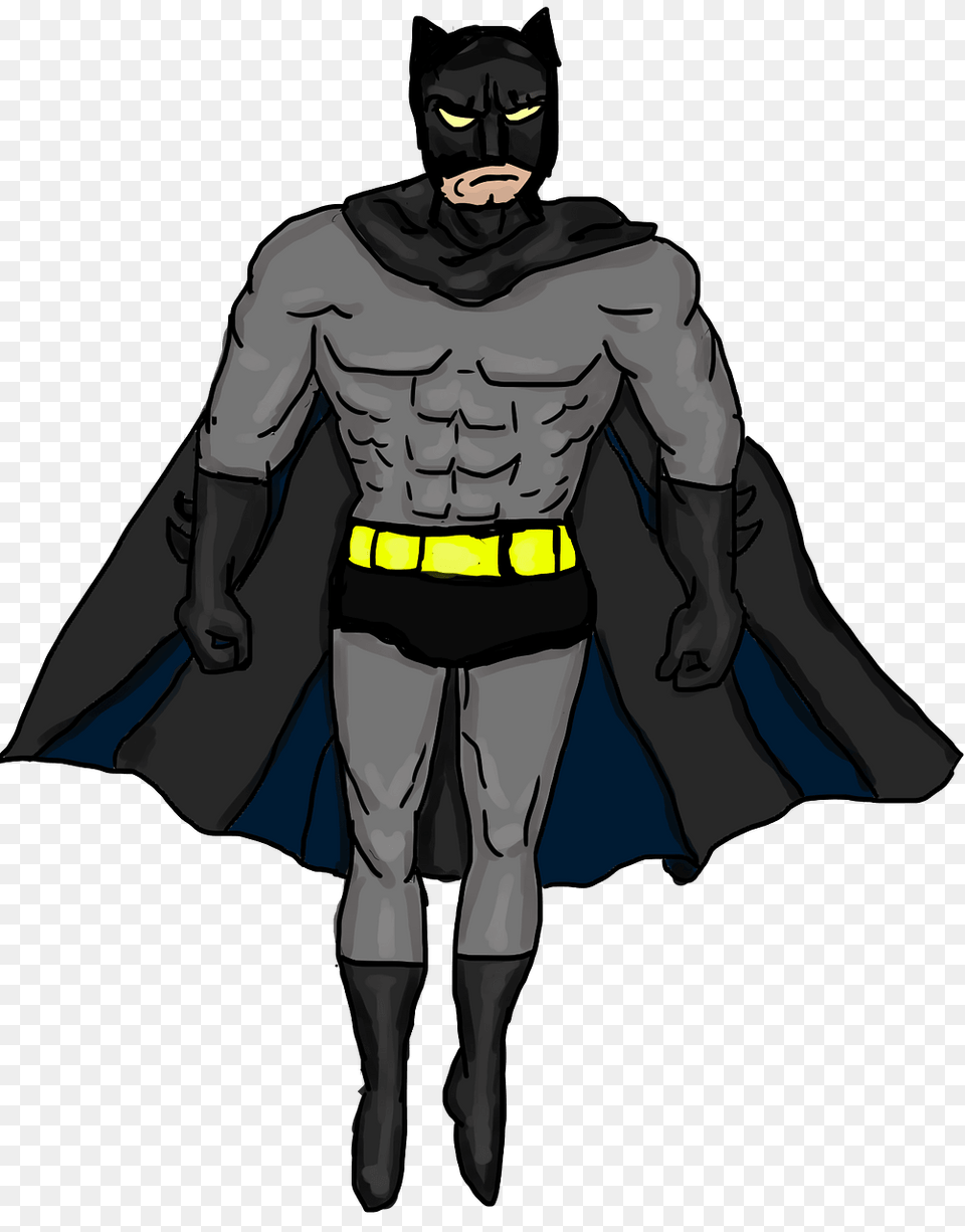 Batman Clipart, Adult, Cape, Clothing, Male Png Image