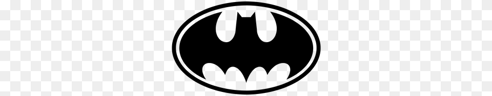 Batman Clipart Black And White, Gray Png