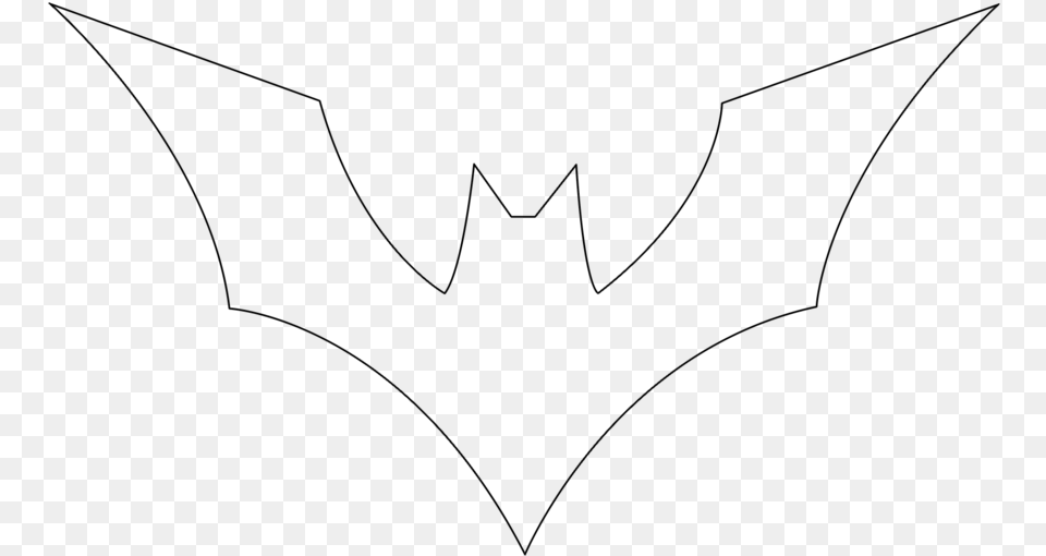 Batman Clipart Sketches Batman Beyond Logo Outline, Gray Png Image