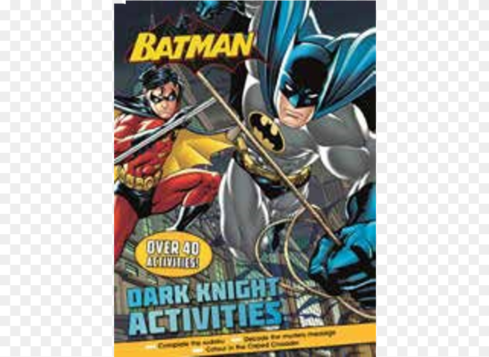 Batman Dark Knight Activity Book 48pp Batman, Comics, Publication, Bulldozer, Machine Free Png