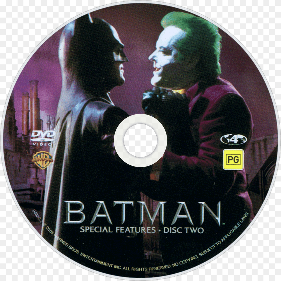 Batman Dvd Disc Image Batman 1989 Dvd Disc, Disk, Adult, Person, Man Png
