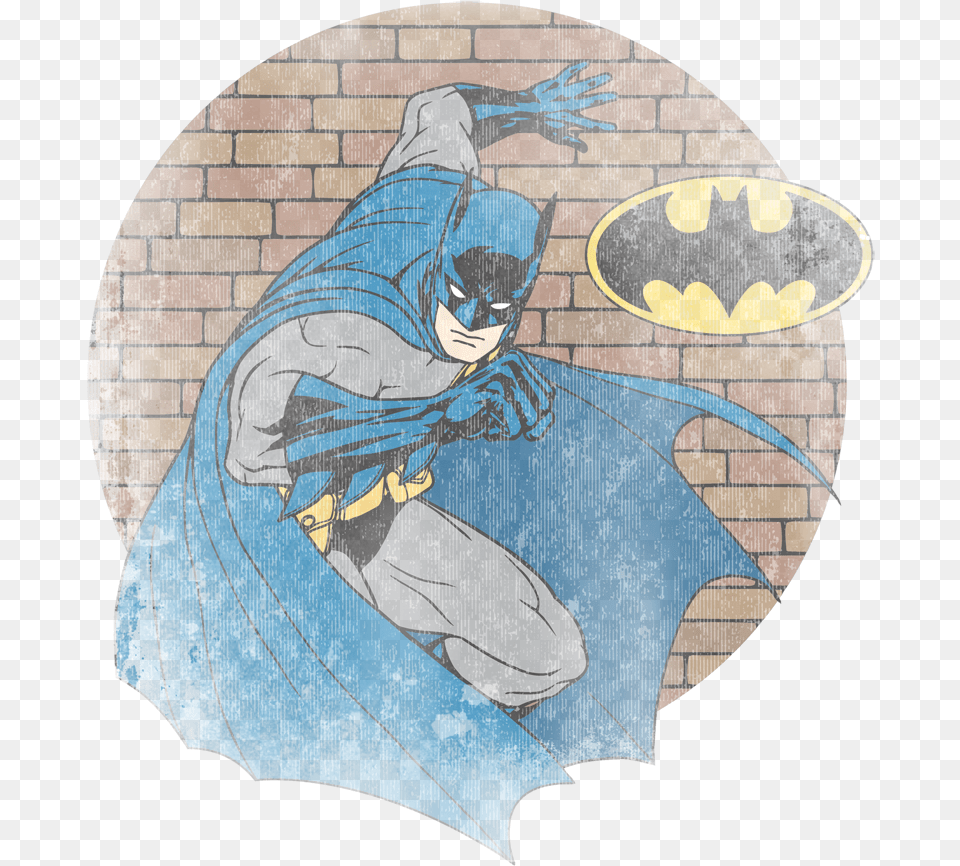 Batman In The Spotlight Menquots Regular Fit T Shirt Batman, Baby, Person, Logo, Face Free Png Download