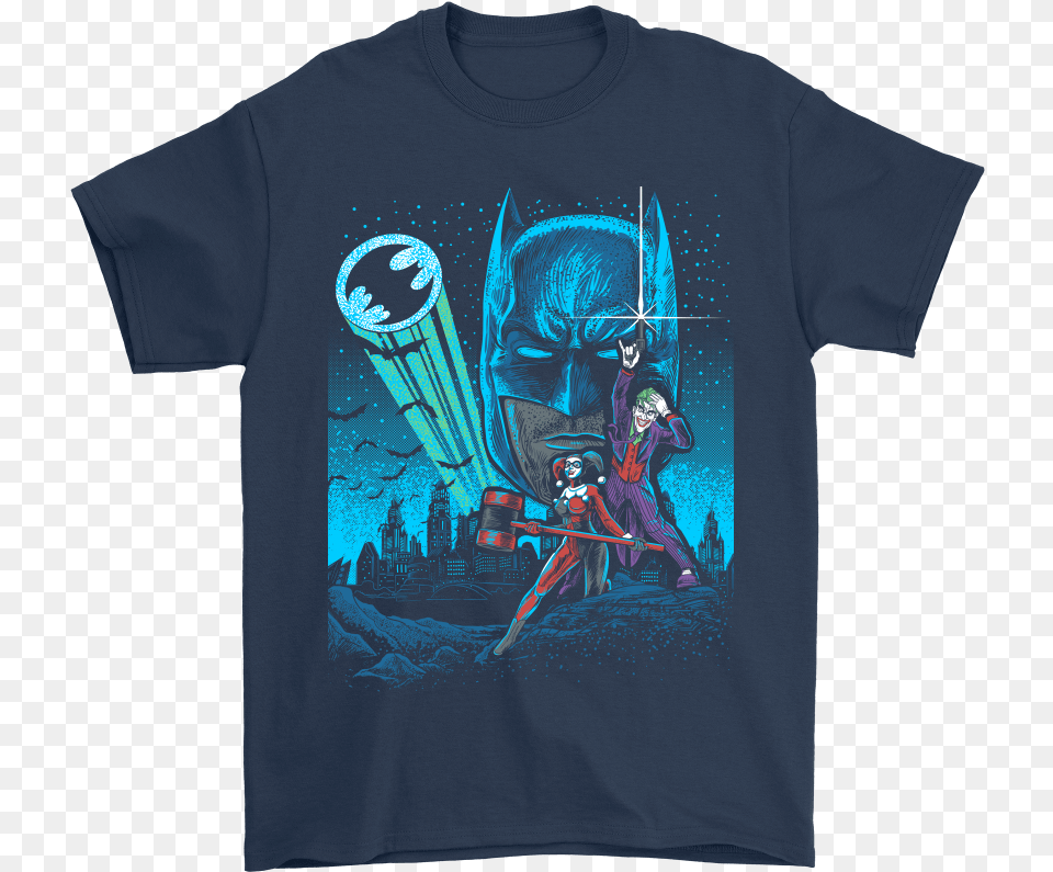 Batman Joker Harley Quinn Star Wars Poster Mashup Shirts Mickey Mouse 49ers, Clothing, T-shirt, Adult, Female Free Png Download