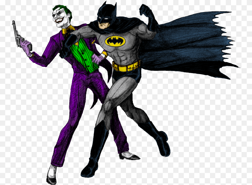 Batman Joker Joker And Batman Transparent, Adult, Person, Man, Male Png