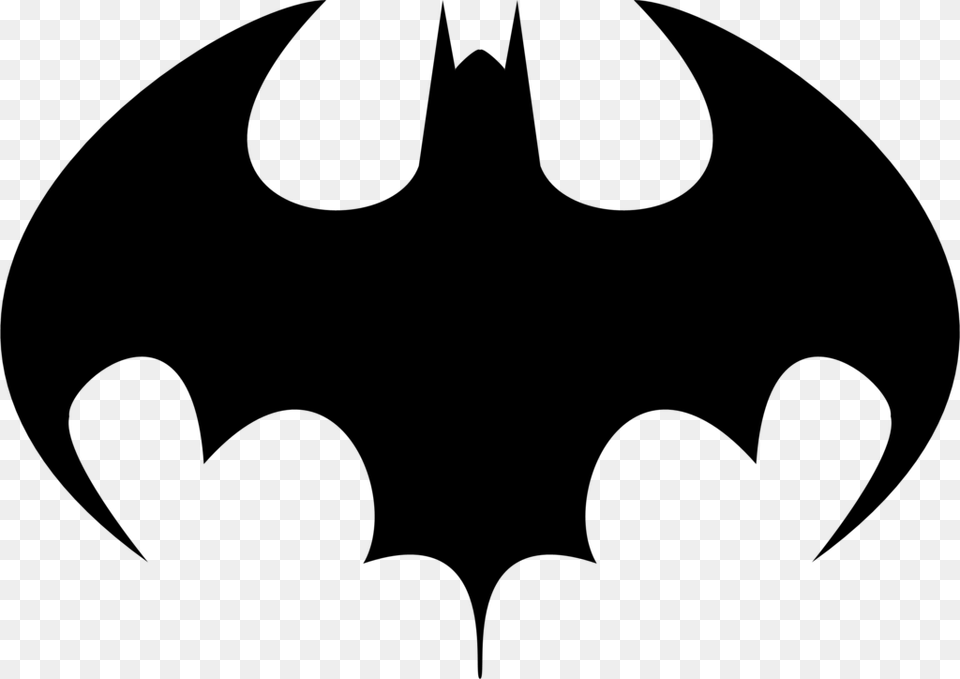 Batman Joker Logo Bat Signal Silhouette Batman Silhouettes, Gray Png